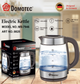 Чайник Domotec MS-7946 электрический 1.7 л 2200 Вт стеклянный корпус с LED подсветкой - изображение 5
