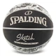 М'яч баскетбольний гумовий Spalding Sketch Series 84447Y розмір 7 для зали та вулиці (Indoor/Outdoor) - зображення 1