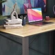 Письменный стол Ferrum-decor Драйв 750x1000x600 Черный металл ДСП Дуб Артизан 32 мм (FRD-103301) - изображение 2