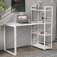 Письмовий стіл Ferrum-decor Серії Конект з етажеркою 75x120x600 білий ДСП Біле 16мм (FRD-104225) - зображення 1