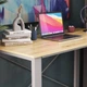 Письмовий стіл Ferrum-decor Драйв 750x1200x700 Сірий метал ДСП Дуб Артизан 16 мм (FRD-103183) - зображення 4