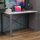 Письмовий стіл Ferrum-decor Драйв 750x1000x600 Чорний метал ДСП Бетон 16 мм (FRD-103093) - зображення 1