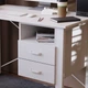 Письмовий стіл із ящиками Ferrum-decor Оскар 750x1400x600 метал Білий ДСП Біле 16 мм (FRD-103241) - зображення 3