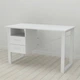 Письмовий стіл із ящиками Ferrum-decor Оскар 750x1400x600 метал Білий ДСП Біле 16 мм (FRD-103241) - зображення 4