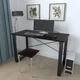 Письмовий стіл Ferrum-decor Драйв 750x1400x700 Чорний метал ДСП Венге Магія 16 мм (FRD-105370) - зображення 1
