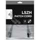 Патч-корд 0.25м S/FTP Cat 6A CU LSZH Gray Cablexpert (PP6A-LSZHCU-0.25M) - зображення 4