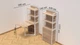 Стол книжка с этажеркой Практик 2 Ferrum-decor 1555x640x990 Белый металл ДСП Дуб Сонома 16мм (FRD-104635) - изображение 2