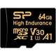 Карта памяти Silicon Power 64GB microSDXC class 10 UHS-I U3 V30 A1 High Endurance (SP064GBSTXDV3V1HSP) - изображение 1