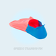 Ласти SPEEDO TRAINING FIN ORANGE-BLUE 47-48 - изображение 3