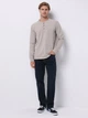 Лонгслив мужской Colin's CL1065875BME S Beige Melange (8684112892429) - изображение 3