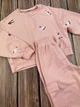 Стильный костюм для девочки Mevis пудра 4566-03 116 см - изображение 6