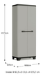 Багатофункціональна шафа пластикова Keter Planet MP Cabinet 246639 сіра - изображение 4