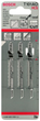 Набір полотен для електролобзика Bosch T 101 AO 3 шт (3165140006972) - зображення 1