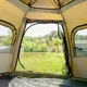 Туристическая палатка автоматическая трехместная 240х210х130 см шестиугольная двухслойная с козырьком тамбуром для кемпинга походов хаки - изображение 13