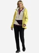 Куртка демисезонная с капюшоном женская Jack Wolfskin Moonrise 3In1 Jkt W 1115621-M0064 L Желтая с молочным (4064886600439) - изображение 4