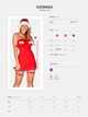 Рубашка Obsessive Kissmas chemise Червоний S/M ( SX1156 ) - зображення 5