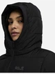 Пуховик зимний женский Jack Wolfskin Frozen Palace Long Jkt W Rds A65096-6000 M Черный (4064886547086) - изображение 11