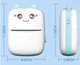 Портативный детский мини принтер (Mini Printer), термопринтер , карманный детский принтер Синий - изображение 8