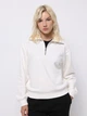 Толстовка на молнии без капюшона женская Colin's CL1065678OFW S Off White (8684112834443) - изображение 1