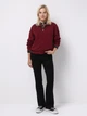 Толстовка на молнии без капюшона женская Colin's CL1076443BRD L Bordeaux (8684112841694) - изображение 3