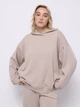 Худі оверсайз жіноче Colin's CL1076447BME One Size Beige Melange (8684112838854) - зображення 1