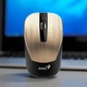 Беспроводная компьютерная мышь для работы и игр Genius NX-7015 Беспроводная мышь для ноутбука ПК с оптическим сенсором 1600 DPI и 2 кнопками Золотистый с черным - изображение 1