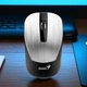 Беспроводная компьютерная мышь для работы и игр Genius NX-7015 Беспроводная мышь для ноутбука ПК с оптическим сенсором 1600 DPI и 2 кнопками Серебристый с черным - изображение 1