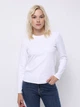 Лонгслив длинный женский Colin's CL1076452OFW S Off White (8684112838373) - изображение 1