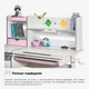 Дитяча парта Mealux Florida Multicolor PN Білий / Рожевий (Evo-52 WG + PN Multicolor) - изображение 6