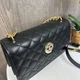 Міні сумочка через плече клатч стиль Chanel чорна стьобана жіноча модна сумка клатч для вечірок - зображення 7