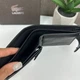 Кошелек мужской Lacoste из натуральной кожи, черный - изображение 4
