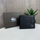 Кошелек мужской Lacoste из натуральной кожи, черный - изображение 6