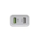 Мережевий Зарядний Пристрій Borofone BA39A QC3.0 Type-C 2USB 18W Колір Білий - изображение 3