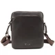 Мужская кожаная сумка через плечо коричневая Tiding Bag SM8-9686-4C - изображение 3