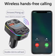 Автомобильный FM-трансмиттер Car C11 FM-передатчик 2 USB + TypeC ресивер, модулятор, плеер MP3 black Bluetooth - изображение 4