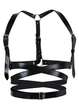 Кожаная портупея на грудь Art of Sex Melani Leather harness Черная L/XL/2XL - изображение 1