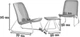 Набір садових меблів Keter Rio Patio Set для балкона графіт 211429 - изображение 3