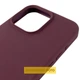 Чохол Silicone Case (AA) Logo with MagSafe для Apple iPhone 16 Pro (6.3") Бордовий / Plum - 00000080645_3 - изображение 4