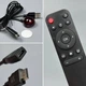 Портативная игровая консоль Android TV Stick + 2 беспроводных джойстика Q9 Pro 8K Черный 59043 - изображение 5