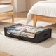 Комплект органайзеров Luminaria UNDER BED для хранения вещей и одежды под кроватью 74 x 44 x 17.5 см 2 шт Черные (6951712316023) - изображение 10