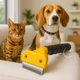 Фурмінатор для котів і собак середніх порід з лезом 6.8 см Furminator deShedding Tool для вичесування, догляду за шерстю та профілактики ковтунів Жовтий, FH2-DCSL-68-Yellow - зображення 1