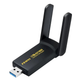 USB Wi-Fi мережевий адаптер Fenvi FU-AX1800 1800Мб 802.11ax 2 антени Black (957045) - зображення 1