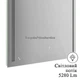 Зеркало 100x70 см LED Touch Сенсор Фасадне підсвічування Антизапотівне Mixxus Premium LINES MR18-100x70-Reverse Скло 5 мм із Срібною амальгамою Алюмінієвий каркас Товщина 3 см (MP6627) - зображення 6