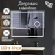 Дзеркало 100x80 см LED Touch Сенсор Фасадне підсвічування Антизапотівне Лінза Mixxus Premium QUADRO MR20-100x80 Anti-fog підігрів Скло 5 мм з Срібною амальгамою Алюмінієвий каркас Товщина 3 см (MP6623) - изображение 1