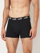 Набор трусов боксеров мужских хлопковых Puma Elements Men Striped Boxers 2P 93884204 L 2 шт Black/White (8720245833868) - изображение 2