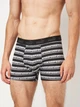 Набор трусов боксеров мужских хлопковых Puma Elements Men Striped Boxers 2P 93884204 L 2 шт Black/White (8720245833868) - изображение 3