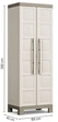 Шафа Keter Kis Excellence High Cabinet висока 182х65х45 см 4 полиці багатофункціональна пластикова (241046) - изображение 2