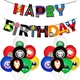 Гірлянда святкова фігурна "Happy Birthday" СУПЕРГЕРОЇ з кульками в наборі 16шт - зображення 1