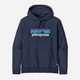 Худі утеплене чоловіче Patagonia P-6 Logo Uprisal Hoody 39622 NENA M Синє (800070209545) - зображення 3