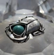 Министатуэтка Жук Скарабей Сріблення Бірюза Semantic Jewelry 3.0 x 2.5 x 0.5 см - зображення 3